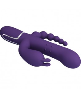 PRETTY LOVE - CAMMY VIBRATORE TRIPLO MULTIFUNZIONE 4 IN 1 VIOLA