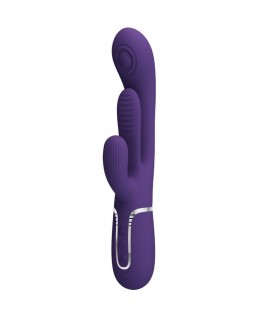 PRETTY LOVE - SHANIA VIBRATORE TRIPLO CONIGLIO MULTIFUNZIONE VIOLA