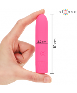 INTENSE - SYMONE USB RICARICABILE VIBRANTE BULLET 8 VIBRAZIONI ROSA 10 X 2,2 CM