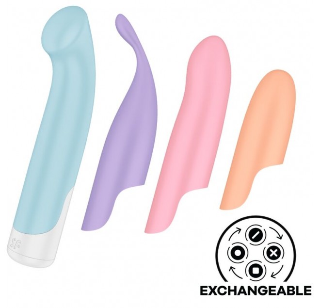 SATISFYER - G-SPOT WAVE 4 VIBRATORE PROGRAMMA 12 VIBRAZIONI GRIGIO SCURO