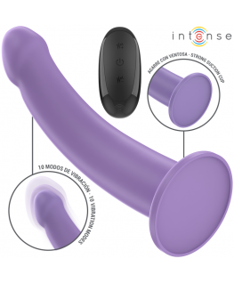 INTENSE - VIBRATORE EDDIE 17,5 CM 10 VIBRAZIONI VIOLA TELECOMANDO