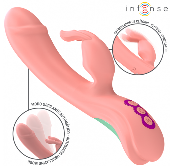 INTENSE - RACHEL RABBIT VIBRATOR 5 VIBRAZIONI ROSA