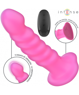 INTENSE - VIBRATORE CINDY TAGLIA L DESIGN A SPIRALE 10 VIBRAZIONI ROSA TELECOMANDO