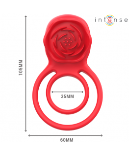 INTENSE - GAIL STIMOLATORE ROSE 10 VIBRAZIONI ROSSO TELECOMANDO