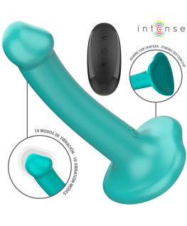 INTENSE - KATIE VIBRATORE CON VENTOSA 10 VIBRAZIONI TELECOMANDO BLU