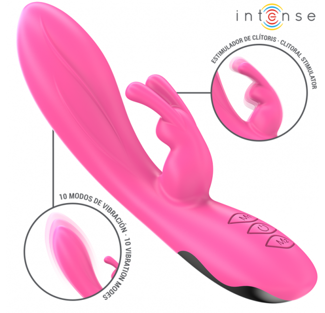 INTENSE - VIBRATORE RANDALL RABBIT 10 VIBRAZIONI ROSA