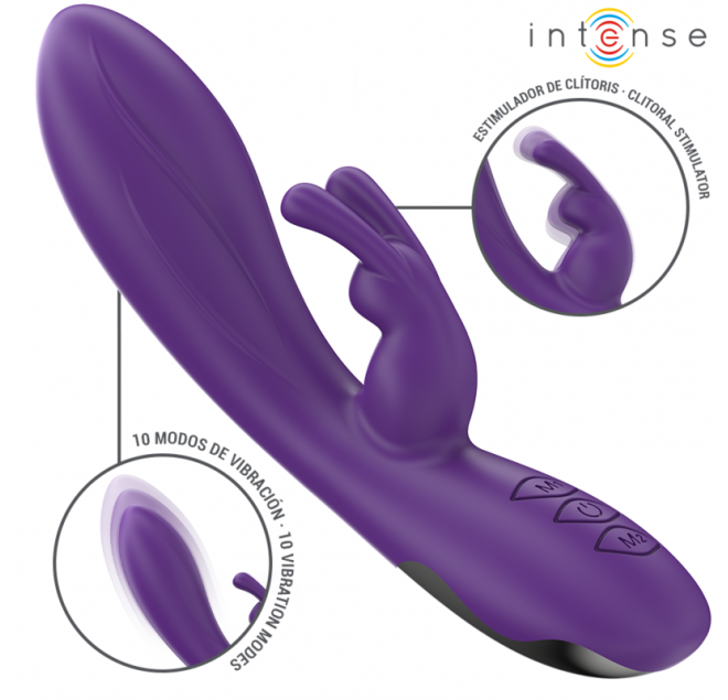 INTENSE - VIBRATORE RANDALL RABBIT 10 VIBRAZIONI VIOLA