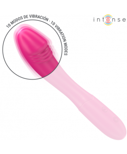 INTENSE - BELINDA VIBRATORE 19 CM FLESSIBILE 10 VIBRAZIONI ROSA