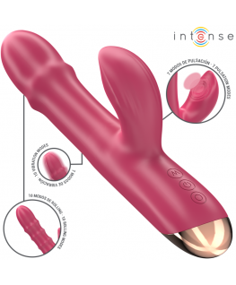 INTENSE - CHLOE VIBRATORE MULTIFUNZIONE 3 IN 1 ROSSO