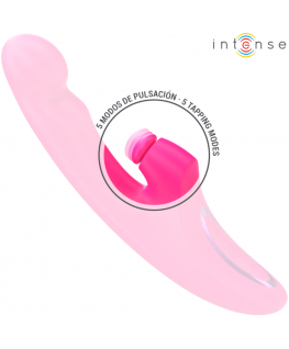 INTENSE - VIBRATORE EMI 13,5 CM MULTIFUNZIONE 3 IN 1 10 VIBRAZIONI ROSA