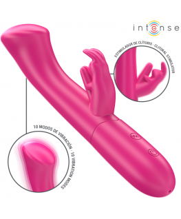 INTENSE - JULIETA VIBRATORE CONIGLIO 18,6 CM 10 VIBRAZIONI ROSA