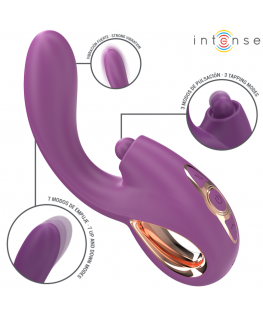 INTENSE - LALI VIBRATORE MULTIFUNZIONE PUNTO G TAPPING & THRUST & VIBRATION VIOLA