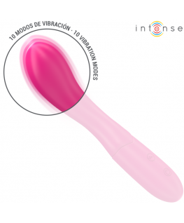 INTENSE - LISETTE VIBRATORE 19 CM FLESSIBILE 10 VIBRAZIONI ROSA