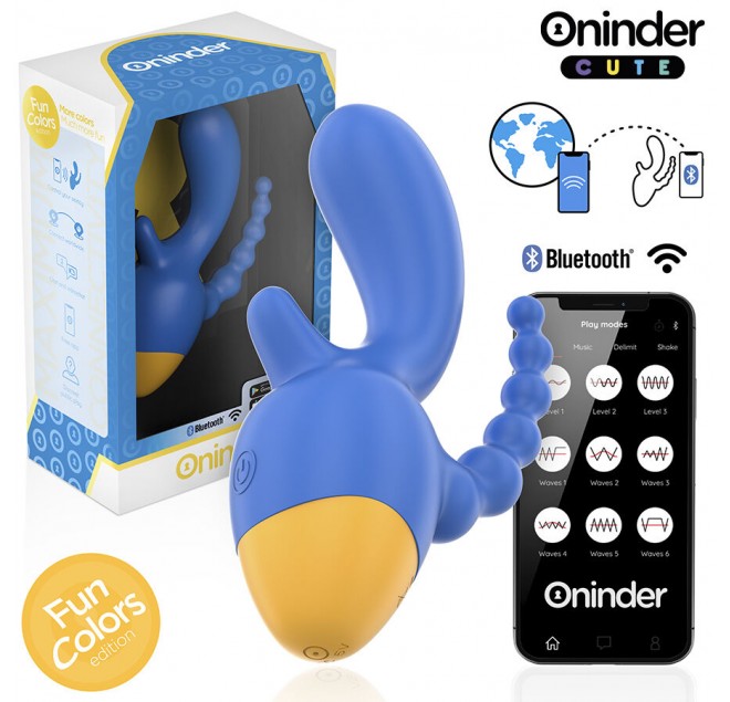 ONINDER CUTE - LOVE 3 SOME TRIPLO VIBRATORE - APP GRATUITA IN TUTTO IL MONDO