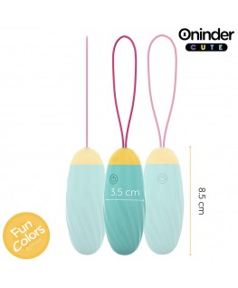 ONINDER CUTE - UOVO VIBRO-ROTANTE IN SILICONE CON GEMMA PER AMORE E PIACERE - APP GRATUITA IN TUTTO IL MONDO