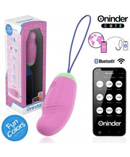 ONINDER CUTE - UOVO VIBRO-ROTANTE IN SILICONE 360° PER AMORE E PIACERE - APP GRATUITA IN TUTTO IL MONDO