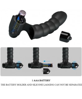 PRETTY LOVE - VIBRATORE DA DITA ALEXANDER 10 VIBRAZIONI NERO