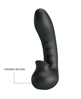 PRETTY LOVE - HOBGOBLIN CUSTODIA PER DITA VIBRANTE 12 VIBRAZIONI + STIMOLATORE CLITORIDE NERO