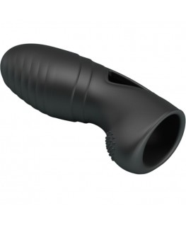 PRETTY LOVE - VIBRATORE DA DITO IN SILICONE ALAN NERO