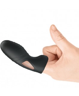 PRETTY LOVE - VIBRATORE DA DITO IN SILICONE ALAN NERO