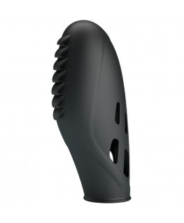 PRETTY LOVE - VIBRATORE DA DITO IN SILICONE GILO NERO