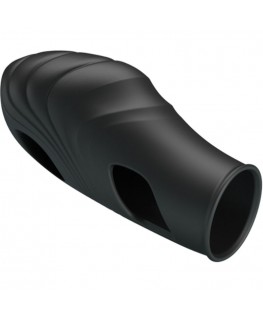 PRETTY LOVE - VIBRATORE DA DITA IN SILICONE LICH NERO