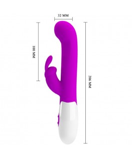PRETTY LOVE - VIBRATORE CENTAUR CONIGLIO 30 MODALITÀ DI VIBRAZIONE VIOLA