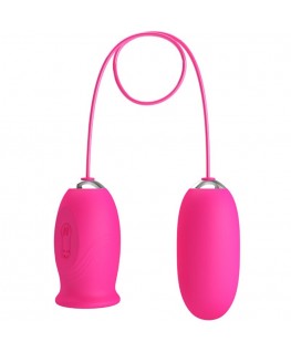 PRETTY LOVE - Ovulo vibrante a forma di margherita + lingua stimolante per il clitoride ROSA