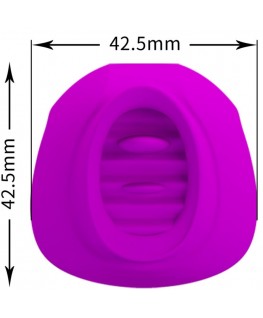 PRETTY LOVE - ESTELLE STIMOLATORE PER CLITORIDE LINGUA 12 VIBRAZIONI VIOLA