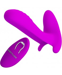 PRETTY LOVE - MASSAGGIATORE E VIBRATORE 12 VIBRAZIONI TELECOMANDO VIOLA