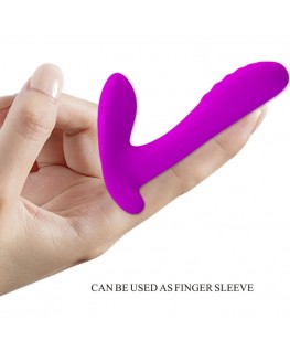 PRETTY LOVE - MASSAGGIATORE E VIBRATORE 12 VIBRAZIONI TELECOMANDO VIOLA