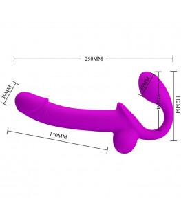 PRETTY LOVE - KELPIE STIMOLATORE DOPPIO STRAP-ON VIOLA