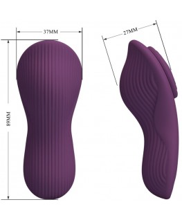PRETTY LOVE - MANE LAY ON CLITORIDE MASSAGGIATORE 10 VIBRAZIONI TELECOMANDO VIOLA
