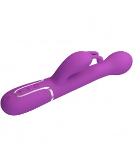 PRETTY LOVE - DEJON 3 IN 1 MULTIFUNZIONE VIBRATORE CONIGLIO VIOLA