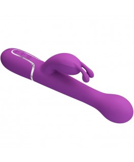 PRETTY LOVE - DEJON 3 IN 1 MULTIFUNZIONE VIBRATORE CONIGLIO VIOLA