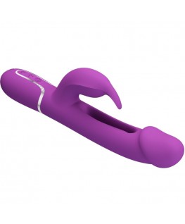 PRETTY LOVE - KAMPAS 3 IN 1 MULTIFUNZIONE VIBRATORE CONIGLIO VIOLA