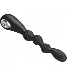 PRETTY LOVE - FEDERER VIBRATORE ANALE 12 VIBRAZIONI NERO