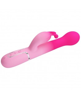 PRETTY LOVE - DEJON 3 IN 1 MULTIFUNZIONE VIBRATORE CONIGLIO ROSA