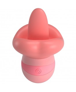 PRETTY LOVE - STIMOLATORE PER CLITORIDE LINGUA KYLEE 10 VIBRAZIONI ROSA NUDO