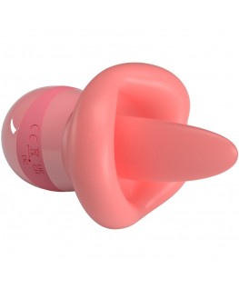 PRETTY LOVE - STIMOLATORE PER CLITORIDE LINGUA KYLEE 10 VIBRAZIONI ROSA NUDO