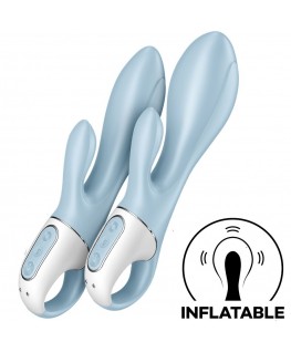 SATISFYER - AIR PUMP BUNNY 1 VIBRATORE GONFIABILE CONIGLIO BLU