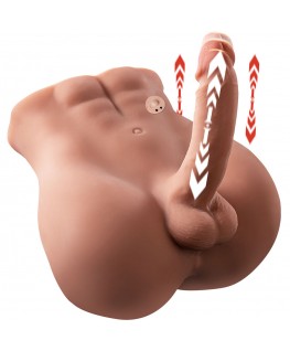 XISE - BERTLETT DILDO ASS DILDO REALISTICO E MASTURBATORE ANALE POSIZIONE FRONTALE CON SPINTA 18 CM