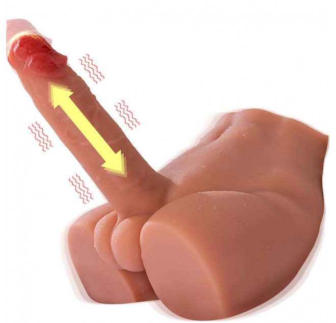 XISE - PEEL DILDO ASS DILDO MASTURBATORE REALISTICO POSIZIONE FRONTALE CON SPINTA 17,5 CM