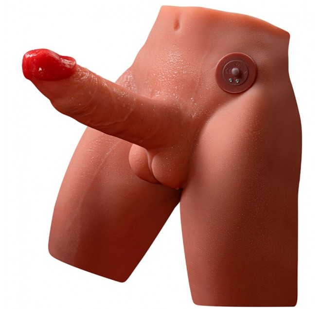 XISE - JASON DILDO MASTURBATORE REALISTICO CON SPINTA E VIBRAZIONE 17 CM