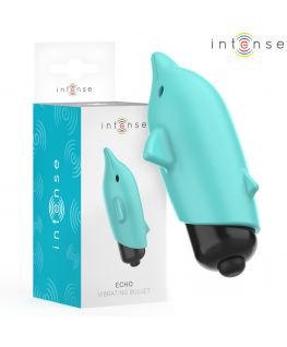 INTENSE - ECHO VIBRANTE BULLET DELFINO BLU 8 X 4,7 CM