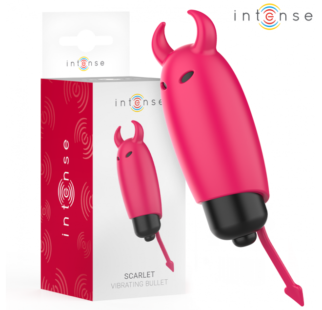 INTENSE - PROIETTILE VIBRANTE SCARLATTO RED DEMON 9,3 X 2,4 CM