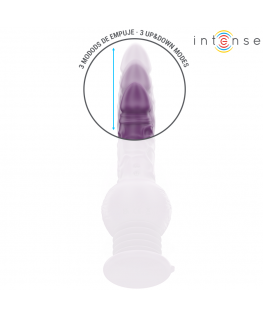 INTENSE - VIBRATORE MULTIFUNZIONE TATUM CON VIBRAZIONE SU E GIÙ 24 CM VIOLA
