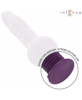 INTENSE - VIBRATORE MULTIFUNZIONE TATUM CON VIBRAZIONE SU E GIÙ 24 CM VIOLA