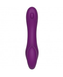 XOCOON - VIBRATORE 2 IN 1 STRAPLESS STRAP-ON CON TELECOMANDO VIOLA
