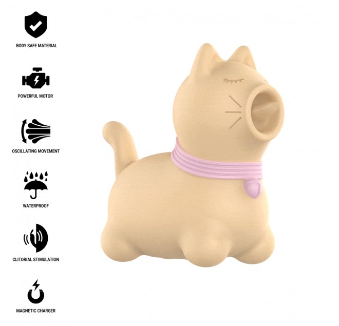 INTENSE - STIMOLATORE TOLOSA CON LINGUA ROTANTE A 360° GIALLO